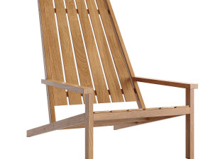 skagerak - between lines deck chair with cushion 3D 模型