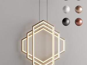 studio endo - figaro iris ix46 chandelier 3D Model