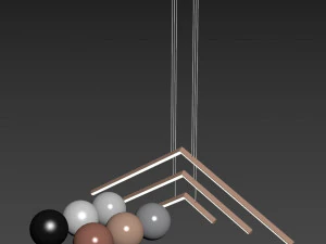 studio endo - alpine apc60 chandelier in 6 colors 3D Model