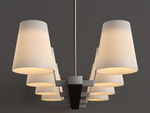 jonathan browning - corniche linear chandelier 3D Model