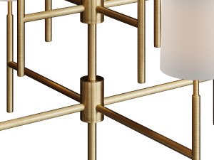 visual comfort - clarion chandelier set Modelo 3D