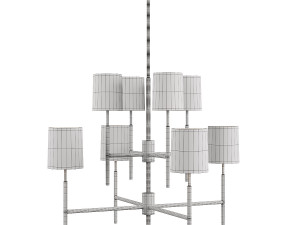 visual comfort - clarion chandelier set Modelo 3D