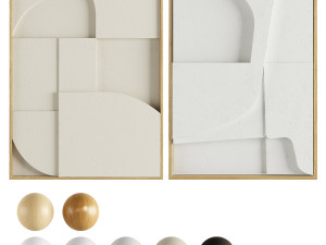 iolastudios - plaster painted relief artwork 3D Модель