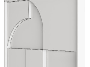 iolastudios - plaster painted relief artwork Modelo 3D