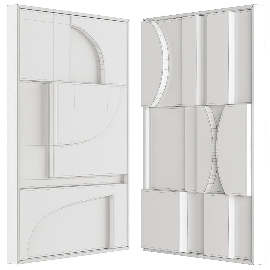 iolastudios - plaster painted relief artwork 2 3D Model .c4d .max .obj .3ds .fbx .stl .blend 