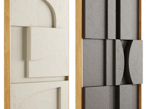 iolastudios - plaster painted relief artwork 2 3D Model