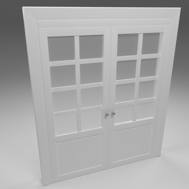 reliabilt white pivot door Modelo 3D .c4d .max .obj .3ds .fbx .stl .blend 