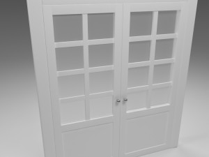 reliabilt white pivot door 3D 모델