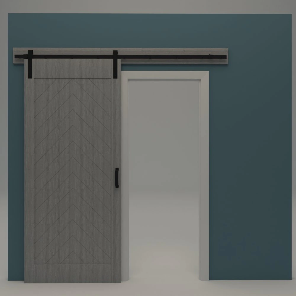 herringbone wood barn door 3D Model .c4d .max .obj .3ds .fbx .stl .blend 