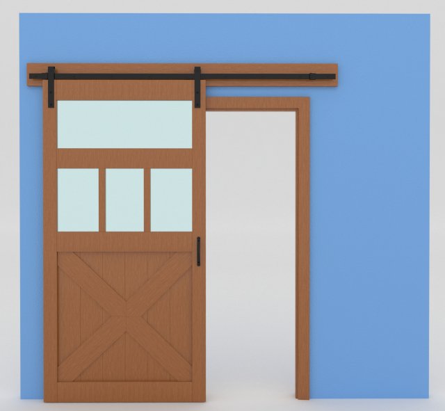 barn door 3D Модель .c4d .max .obj .3ds .fbx .stl .blend