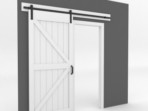 k-frame barn door Model 3D