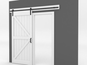 k-frame barn door Model 3D