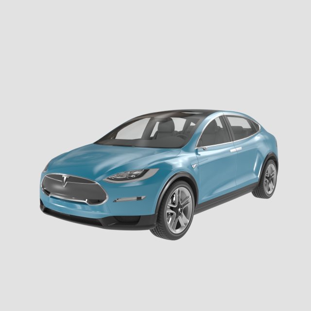 tesla x prototype 2012 3D Модель .c4d .max .obj .3ds .fbx .stl .blend 