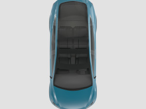 tesla x prototype 2012 3D Модель