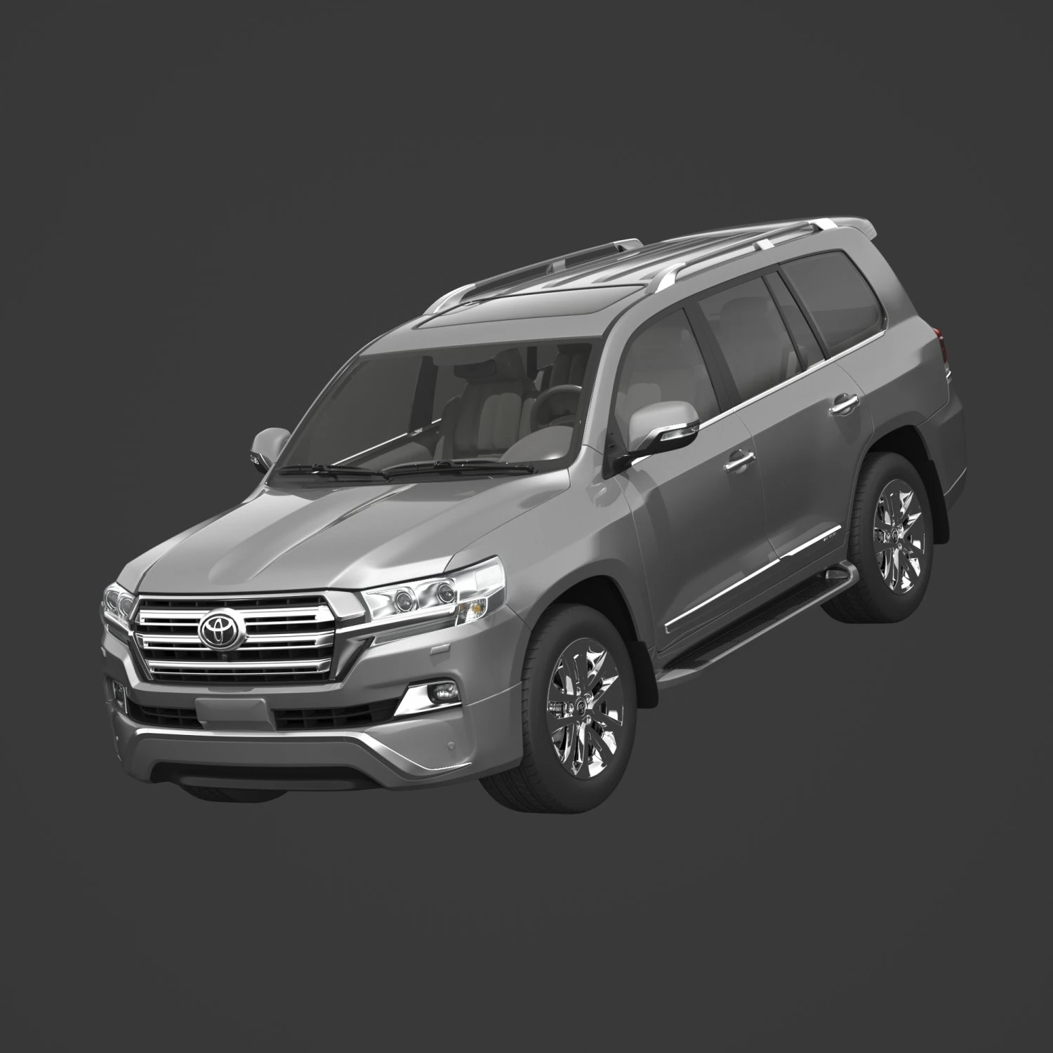 toyota land cruiser vxr 2016 3D Model .c4d .max .obj .3ds .fbx .stl .blend 
