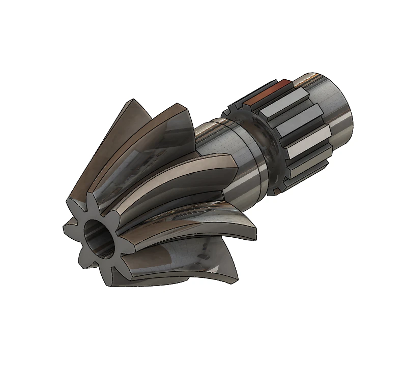 bevel gear 3D Model .c4d .max .obj .3ds .fbx .stl .blend 
