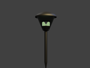 garden solar battery lamp 3D Model