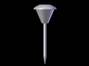 garden solar battery lamp 3D Model