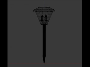 garden solar battery lamp 3D Model