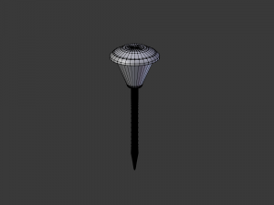 garden solar battery lamp 3D Model