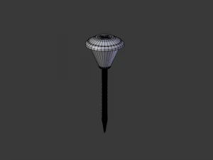 garden solar battery lamp 3D Model