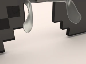8 bit pixel thug life glasses 3D Model