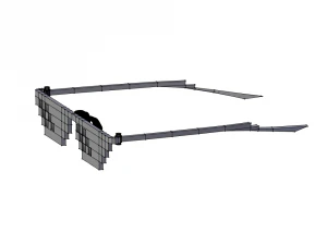8 bit pixel thug life glasses 3D Model