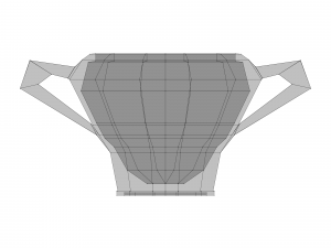 crockery set low poly Model 3D