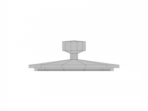 crockery set low poly 3D Model