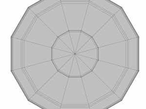 crockery set low poly Model 3D