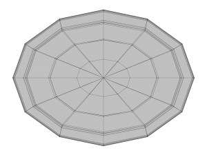 crockery set low poly Model 3D