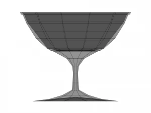 crockery set low poly 3D Model