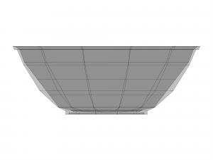 crockery set low poly Model 3D