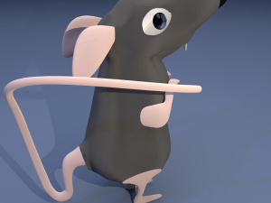 cute rat Modelo 3D