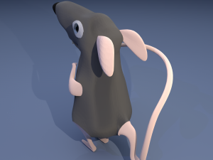 cute rat Modelo 3D