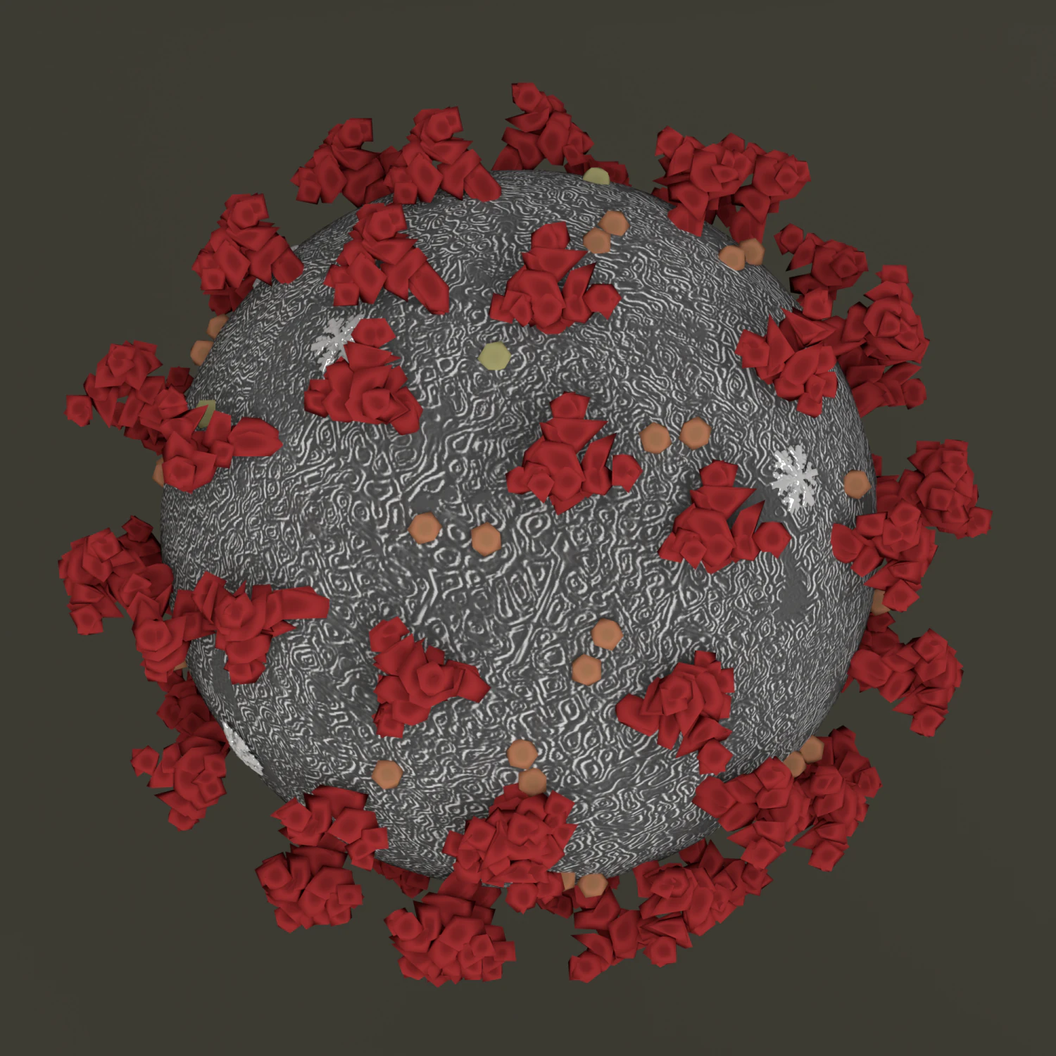 coronavirus 2019-ncov 3D Model .c4d .max .obj .3ds .fbx .stl .blend