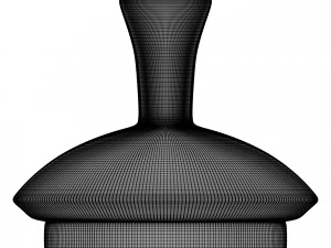 glass kettle with cap 3D Model
