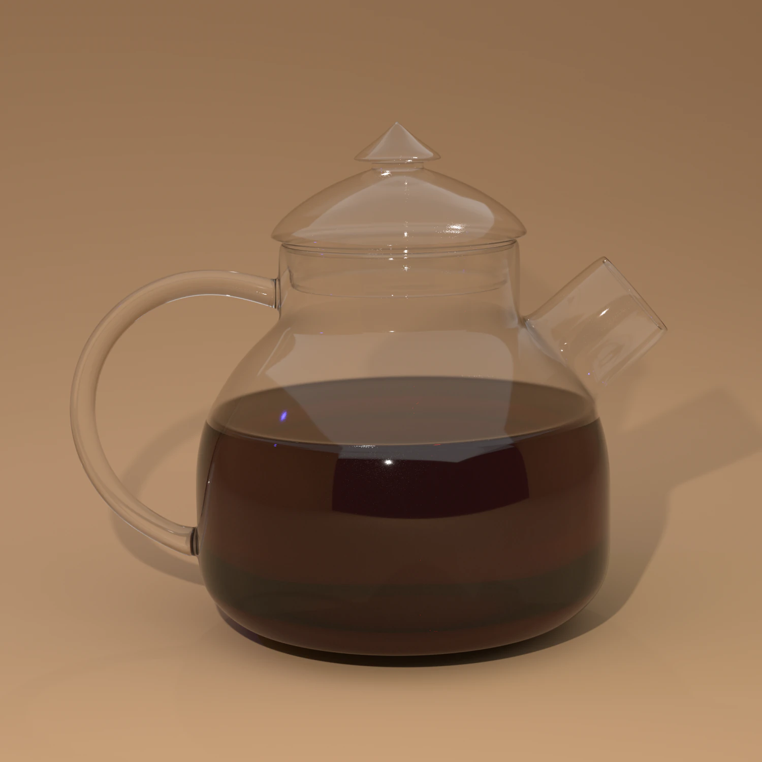 glass kettle with cap 3D Model .c4d .max .obj .3ds .fbx .stl .blend