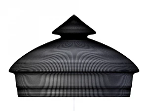 glass kettle with cap 3D Model