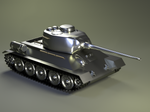 tank t-34-85 3Dモデル