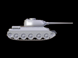 tank t-34-85 3D Model