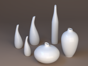 porcelain vases 3D Model