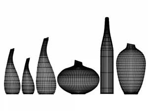 porcelain vases Modelo 3D