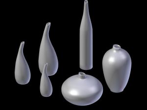 porcelain vases Modelo 3D
