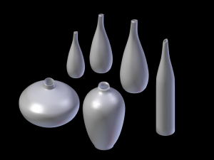 porcelain vases Modelo 3D