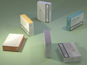 paczki pałeczek Heets Model 3D