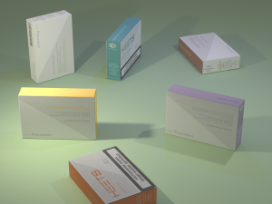 packs of heets sticks 3Dモデル