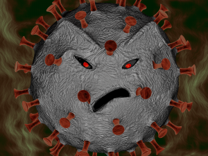 angry coronavirus 3D 모델