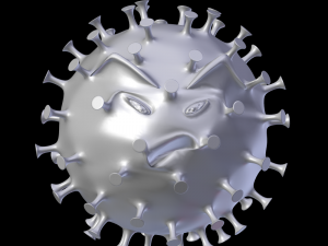 angry coronavirus 3D 模型