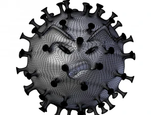 angry coronavirus 3D Model